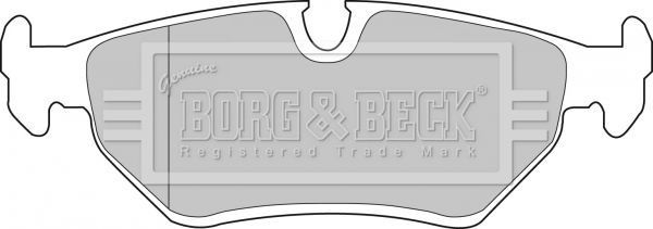 BORG & BECK Комплект тормозных колодок, дисковый тормоз BBP1556